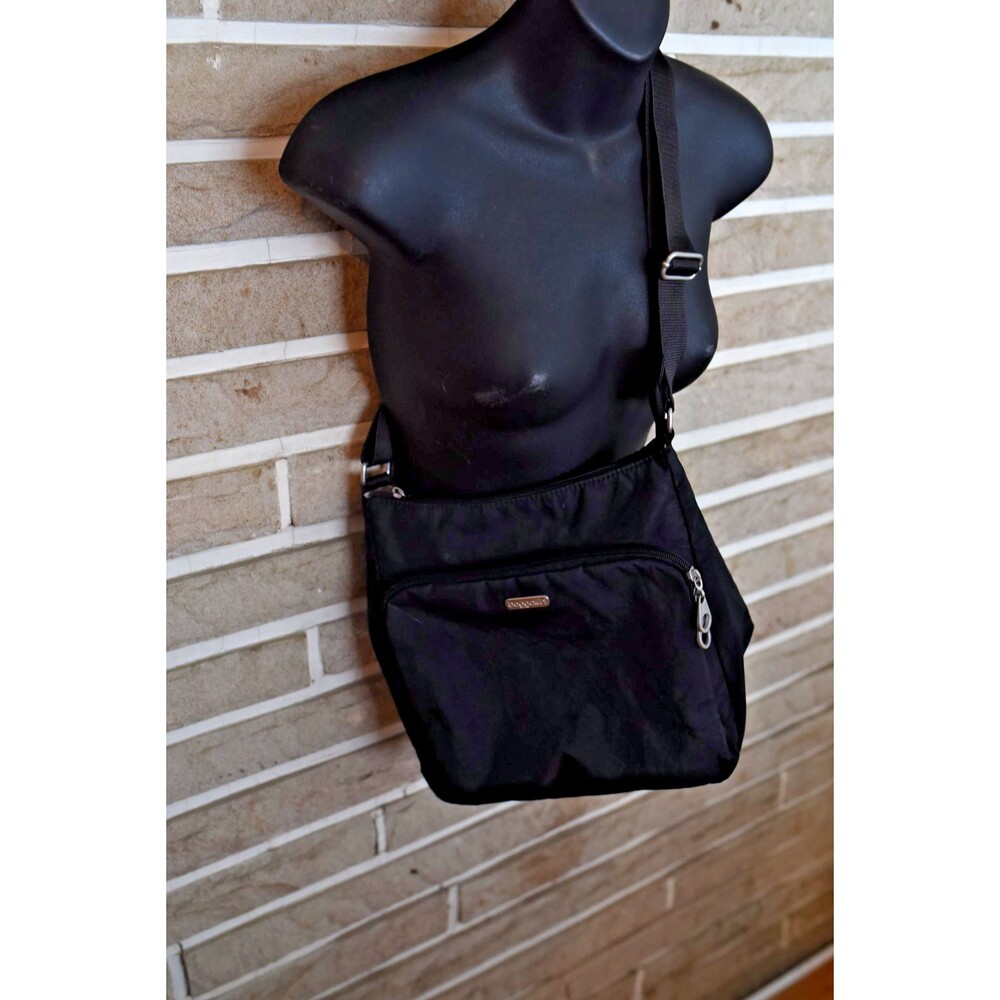 Baggallini Crossbody Bag Black RFID Multi-Compartment Purse Travel